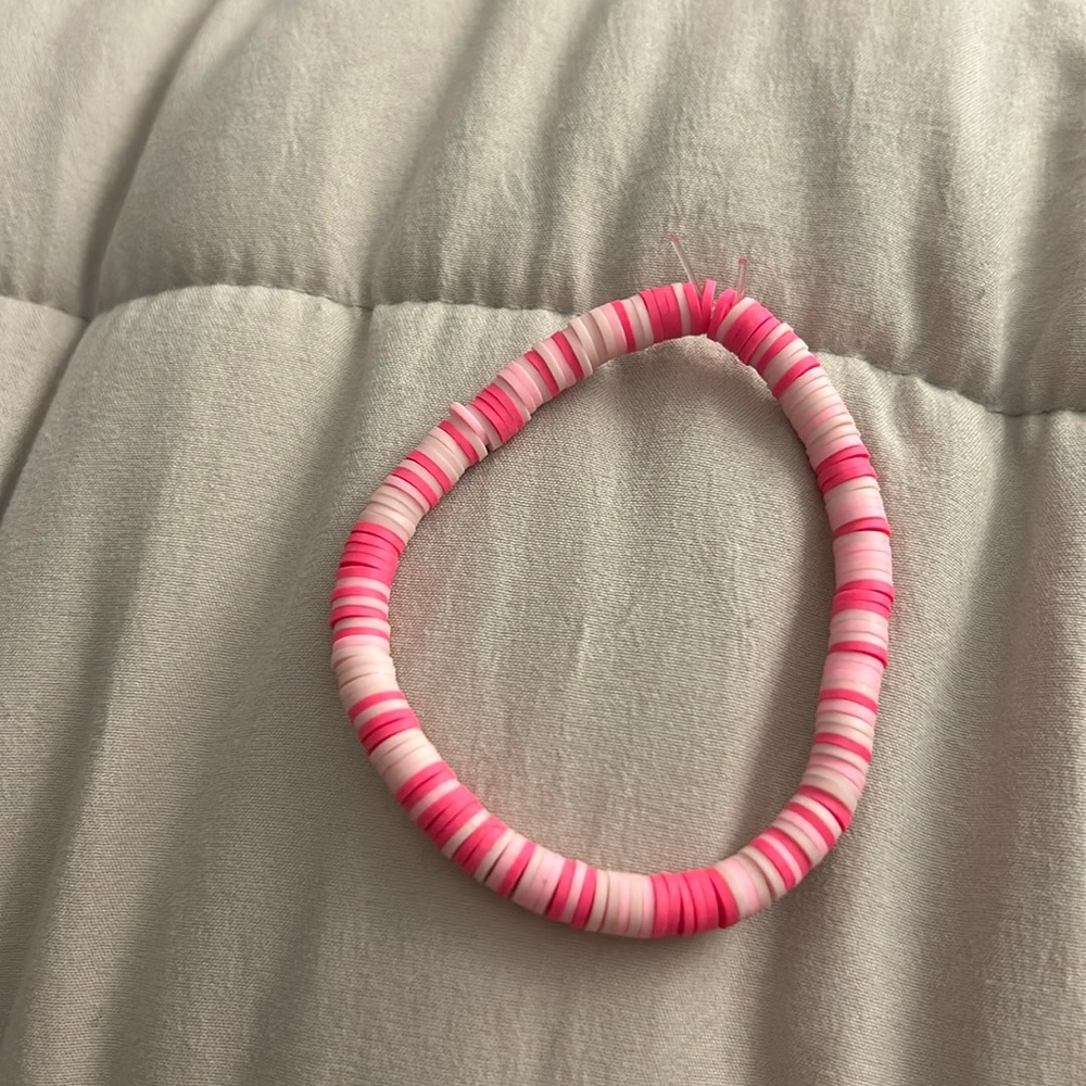Clay bead bracelet